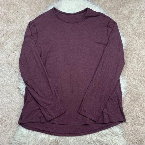Lululemon 5 Year Basic Long Sleeve in Heathered Cassis - Picture 4 of 6